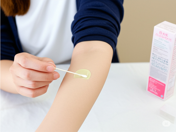 ソメルクレイのパッチテスト